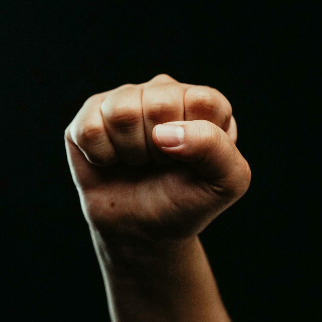 Photographie d'un point serré dirigé vers le haut.